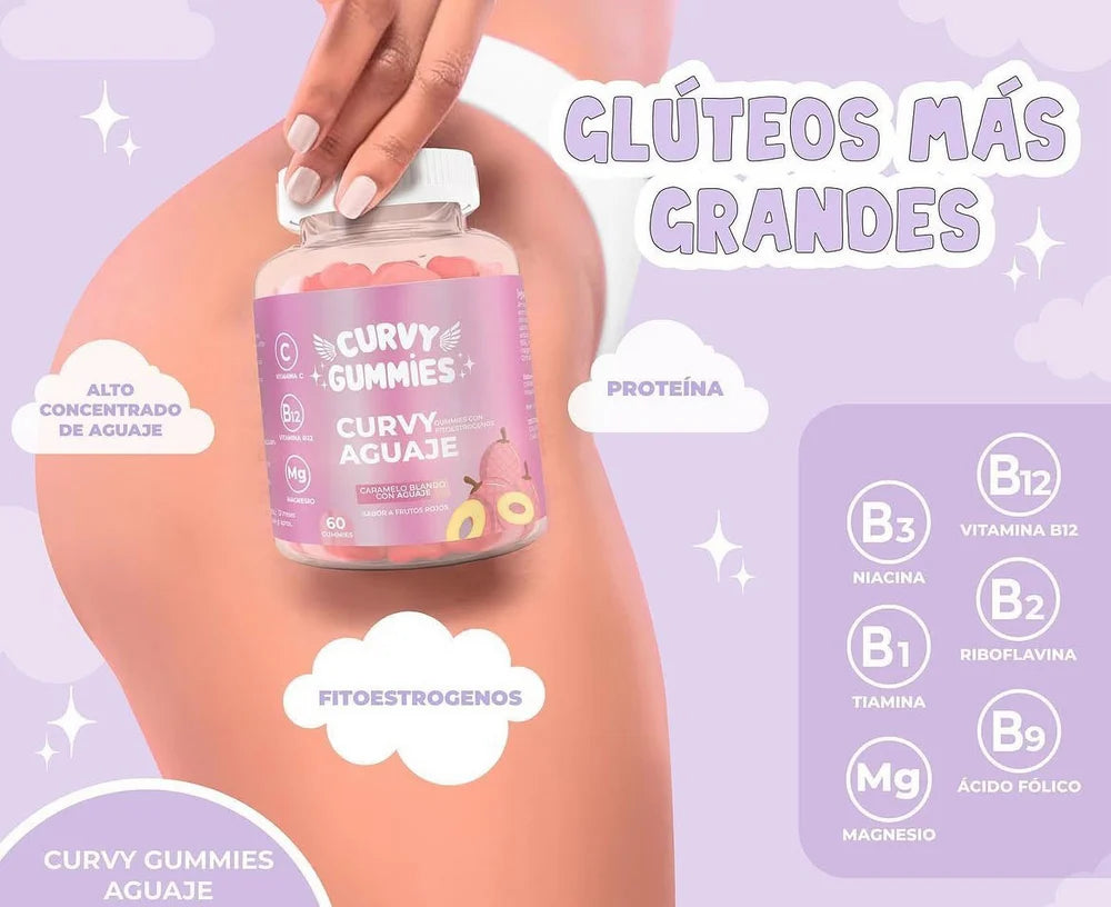 Curvy Gummies 💓 (Curvas naturales🍑, Envío gratis y rápido⚡️)